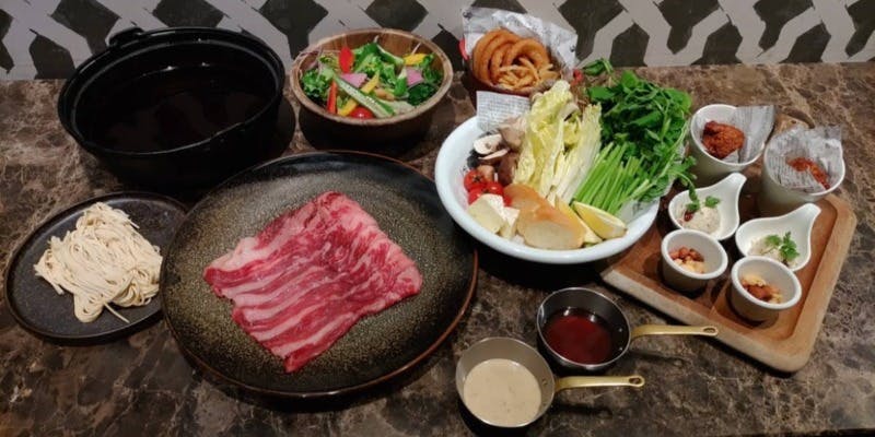 【冬季限定】A5仙台牛イタリアンせり鍋＆しゃぶしゃぶプラン