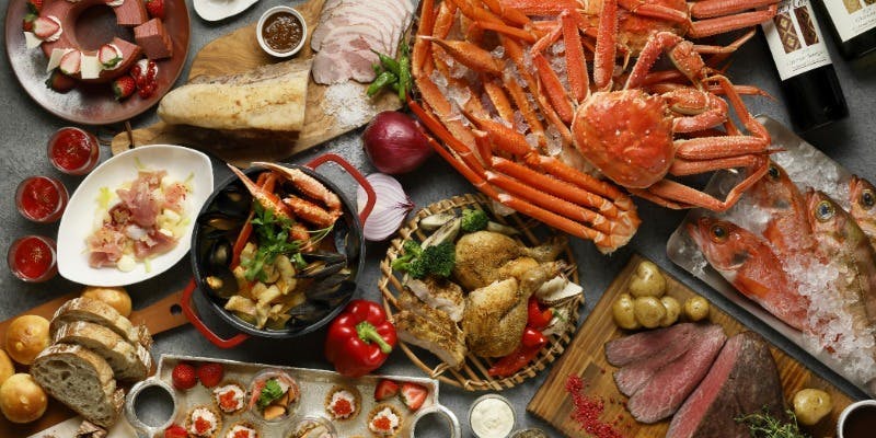 【蟹フェア】平日ランチブッフェ