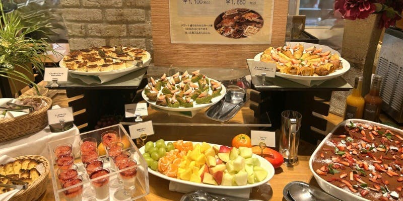 【デザートセットプラン】デザート盛り合わせ＋カフェフリー（土日祝限定）