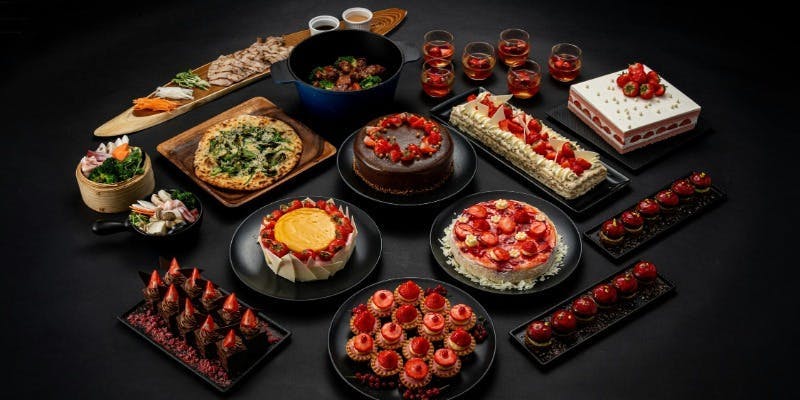 【1・2月】ストロベリースイーツ＆ランチビュッフェ（1/5より）＋フリーソフトドリンク