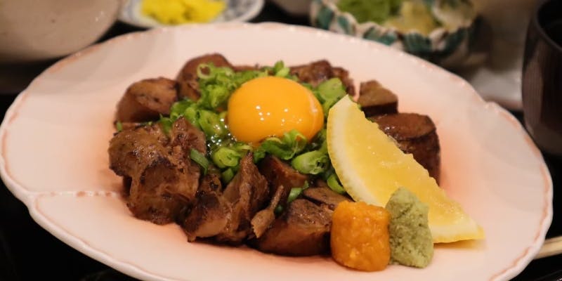 【銀座 すが家 お昼の定食】やわらか牛タン煮つけ炙り焼き