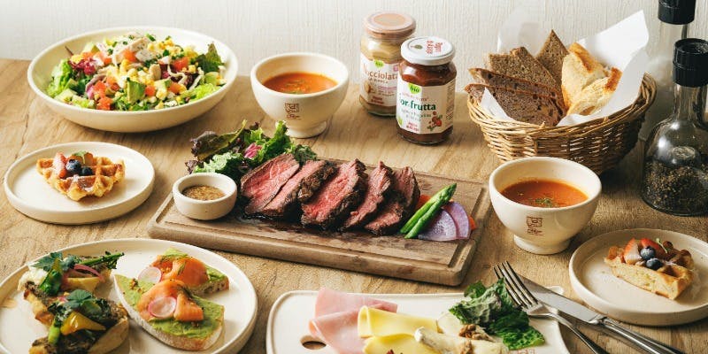 牛リブロースグリルプラン、デザート付きの全7品