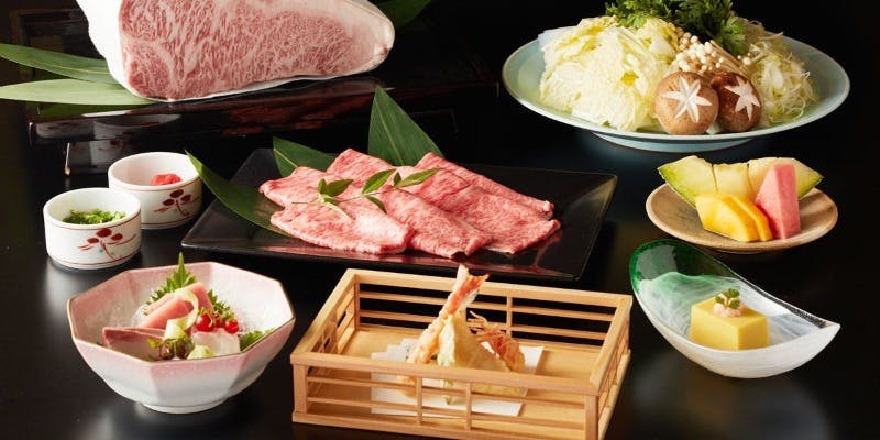 【新春しゃぶしゃぶコース　祝】～A5ランク・米沢牛サーロインのしゃぶしゃぶコース～＋乾杯ドリンク