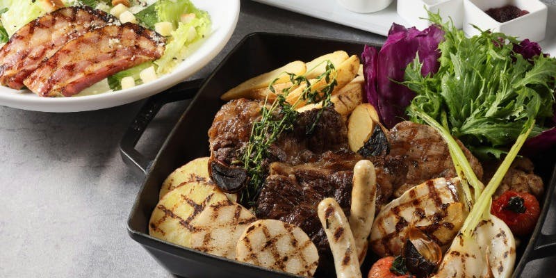 【産地特産フェア】青森県産グリルミート盛り合わせ＋乾杯シャンパン＋アニバーサリープレート付