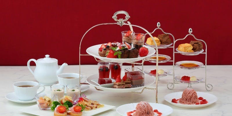 【カフェフリー】ストロベリー × ショコラ アフタヌーンティー