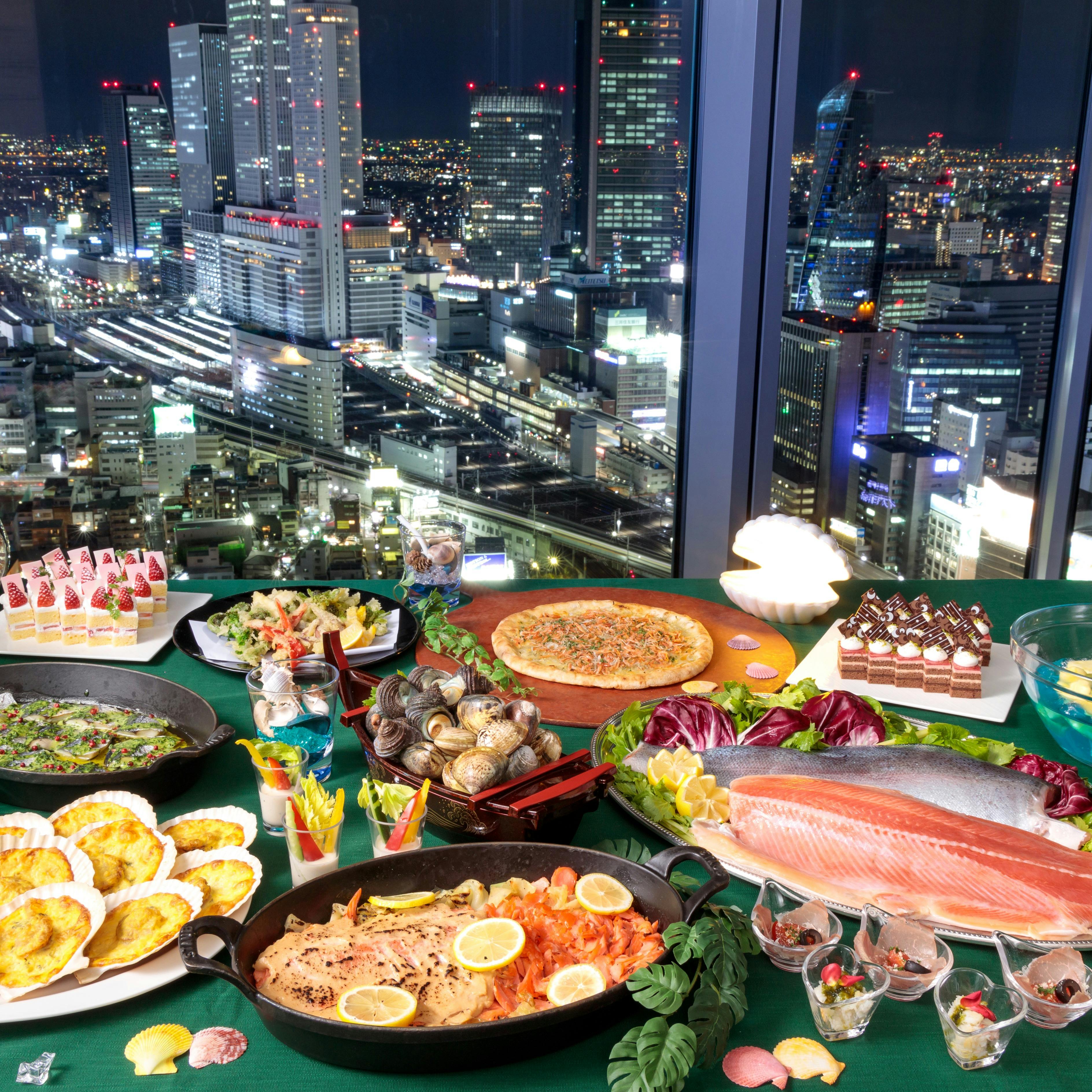 Sky Dining 天空／名古屋プリンスホテル スカイタワー 【平日 Dinner Buffet】メインがオーダー制の新しいブッフェ ...