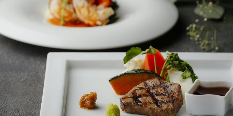 【日程限定】近江牛がメインのフルコースディナー＋1ドリンク