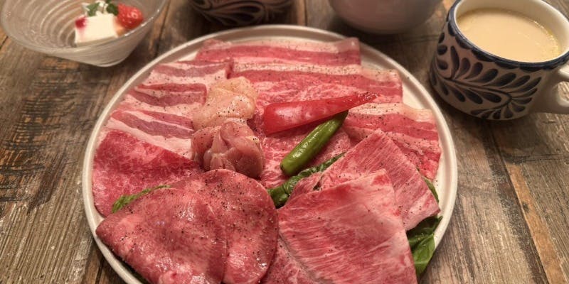 【代官山Kintan限定ランチ】お肉の総量300グラム！ボリューム自慢の特盛ランチセット