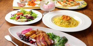 【ビランチャコース】メインとパスタまたはピッツァの選べる料理＜全5品＞ - ビランチャ 梅田店