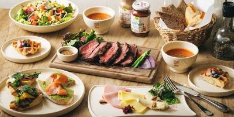 牛リブロースグリルプラン、デザート付きの全7品