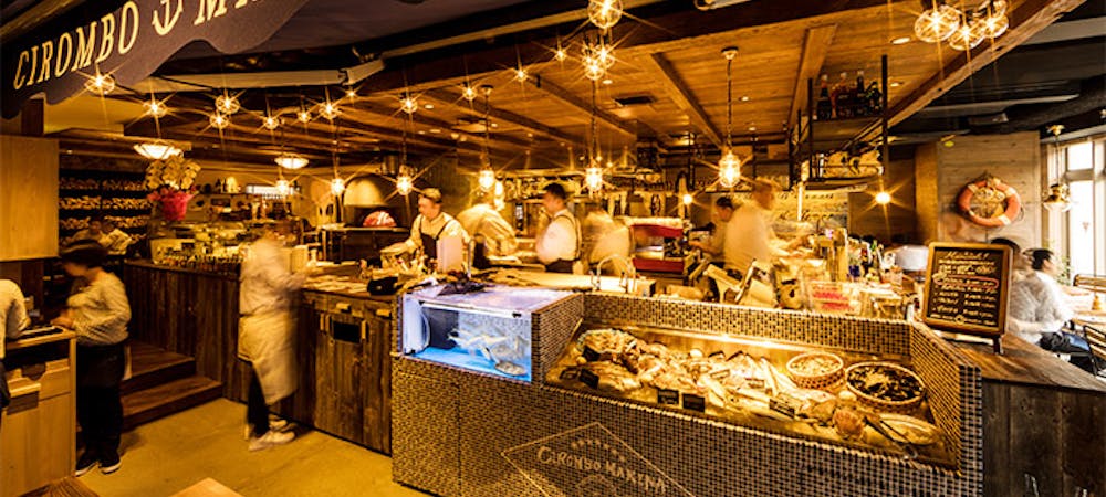 ランチ 魚イタリアンと薪きピザ チロンボ マリーナ 上野店 サカナイタリアントマキピザ チロンボマリーナ ウエノテン 上野 イタリア料理 魚介 薪ピザ 一休 Comレストラン