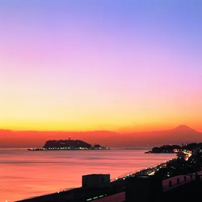 相模湾の夕暮れ