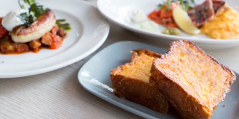 【ブランチコース】MERCER BRUNCH特製フレンチトーストのついたコース料理3品×カフェ
