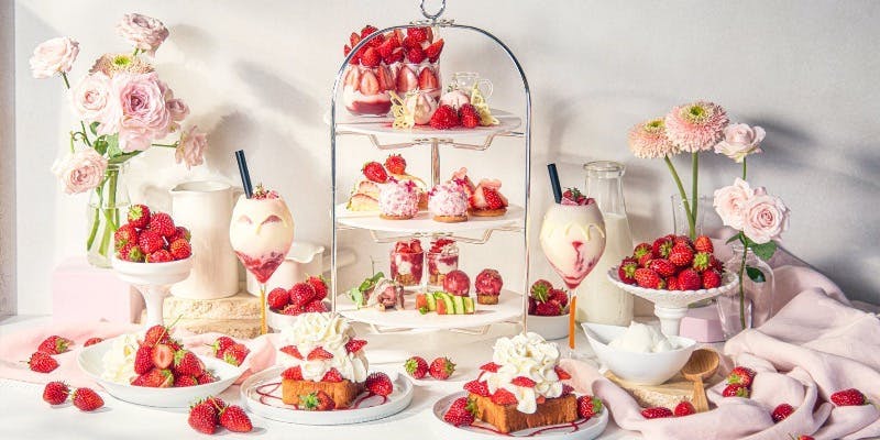 MERCER BRUNCH EBISU イチゴミルクアフタヌーンティー ティー プラン
