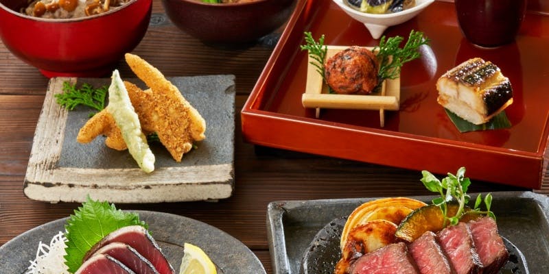 【燦コース】～はちきん地鶏の治部煮・国産牛ステーキを食す秋の宴～＋プレミアム飲み放題