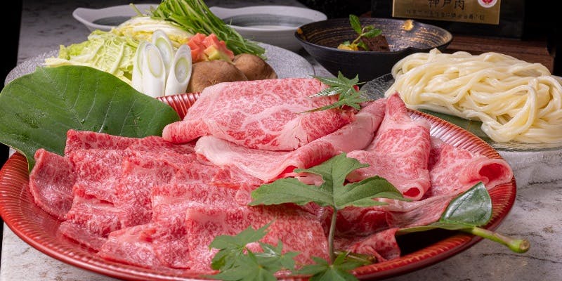【神戸牛3種食べ比べしゃぶしゃぶQueenコース】