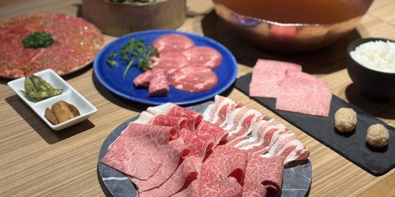 【肉ざんまい極上しゃぶしゃぶコース】黒毛和牛を贅沢に盛り込んだ豪華コース！