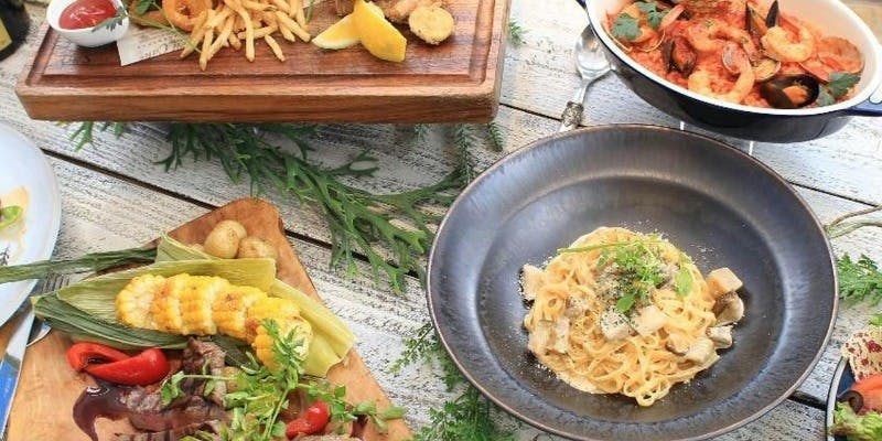 【忘年会コースB（ディナー）】貸切＋サイドブッフェ＋120分飲み放題！贅沢食材を使用した豪華メニュー