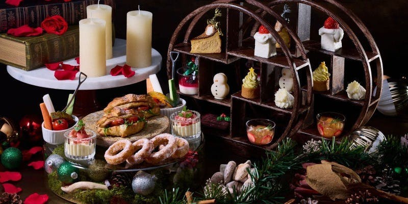 【クリスマスアフタヌーンティー】セイボリー4種＋スイーツ8種＋フリードリンク