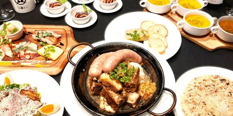 12/1～2/28忘新年会！特製牛バラのシュークルトコース！【 贅沢全7品】＋2時間スタンダード飲み放題付