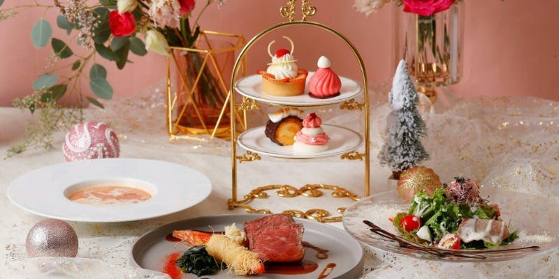 【 ミニアフタヌーン付き】選べる前菜、メイン プリフィックスコース ご予約制＋TWGカフェフリー