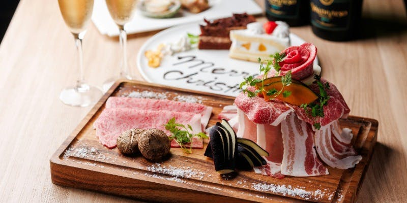 2025 牛の蔵 Xmas 限定 コース（2名様からのご注文を承ります）