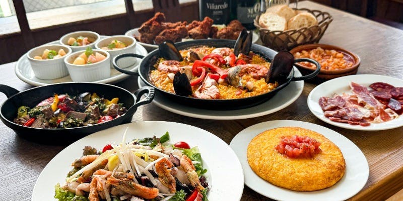 【ディナー】いろいろタパス＆パエリャが楽しめる全8品コース（3名様～）