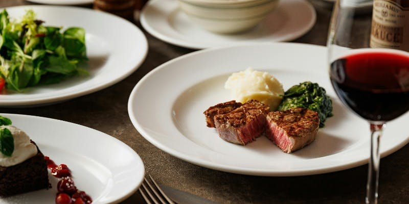 【フィレミニョンコース】本日のサラダなど全6品＋フリーフロー