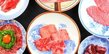 【女子会限定コース】幻の和牛「田村牛のユッケ」や田村牛の肉寿司の盛り合わせなど全11品 - 焼肉・ホルモン にくだらけ