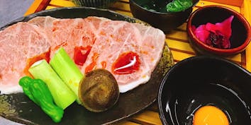 【焼肉コース B】炙り肉寿司、塩タン2種、上焼きしゃぶなど - 神戸牛焼肉西村家 三宮店