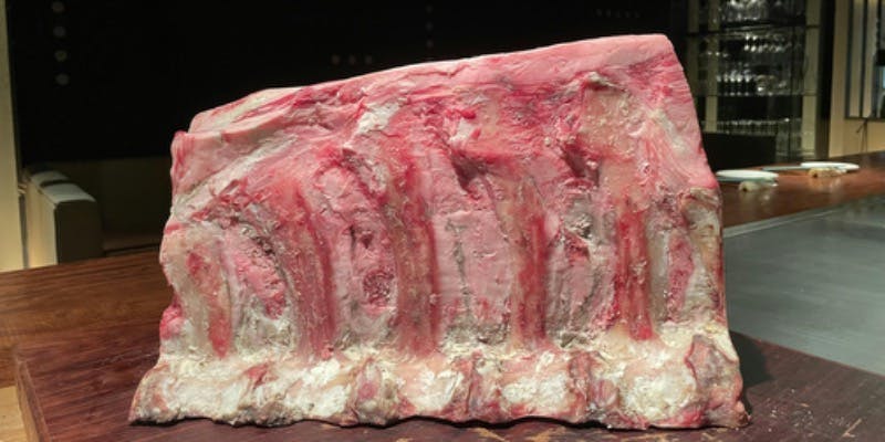 熟成黒毛和牛とブランド豚を楽しむコース（熟成肉100g）