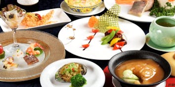 【瑠璃】フカヒレの姿土鍋煮込み、活きあわび、飛騨牛など全10品 - 中国料理 王宮
