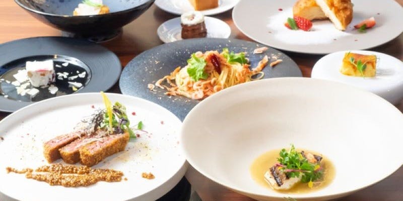【冬のディナーコース A】前菜、パスタ、魚＆お肉料理、リゾット、ドルチェなど全10品