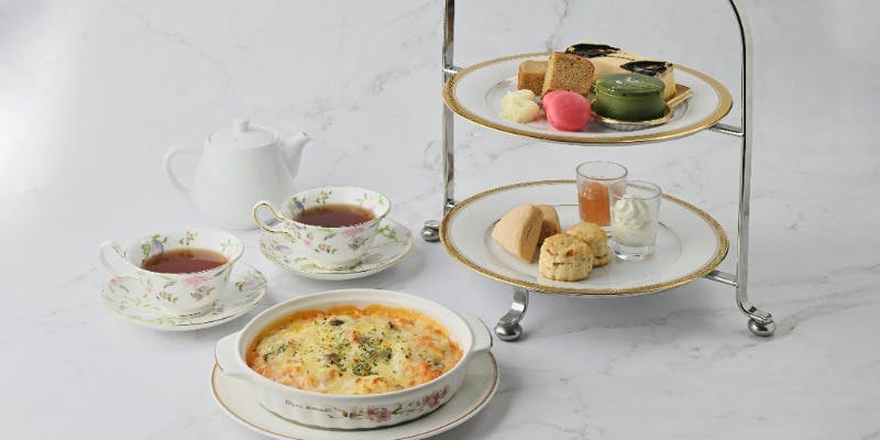 【パスタ/ドリア】選べる食事＆ケーキ等アフタヌーンティー＋時間無制限フリーフロー（平日）