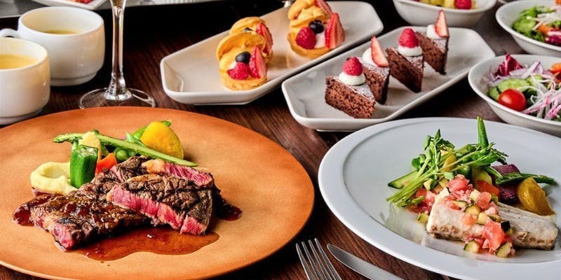 【Cuore】記念日に！肉・魚料理が選べる　ハーフブッフェ付き