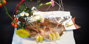 【御祝い懐石】お造り、小鯛の姿家喜、お赤飯など全8品 - 寿楽