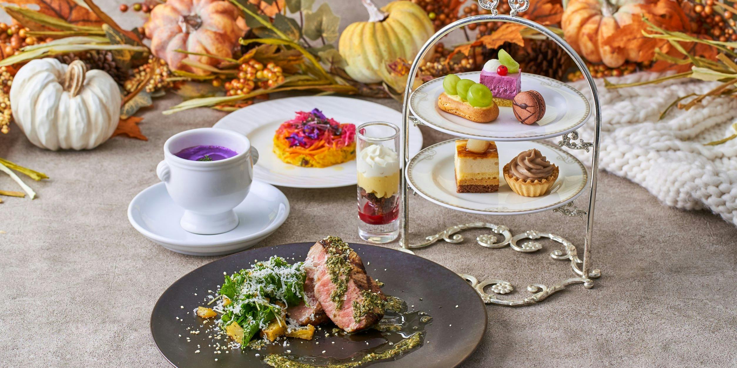 Omotesando Sweets Buffet／ザ ストリングス 表参道 【Halloween×ランチ】N.Y.アフタヌーンティーデザート ...