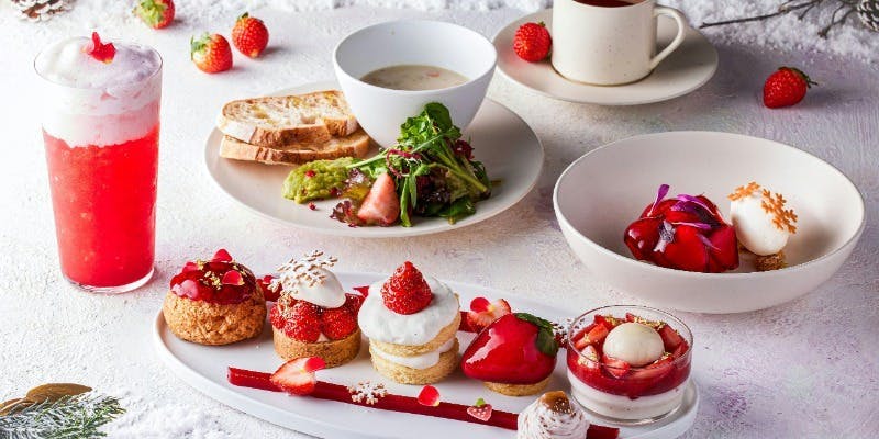 【平日】あまりん ストロベリー アフタヌーンティー＋ティーフリーフロー（数量限定）