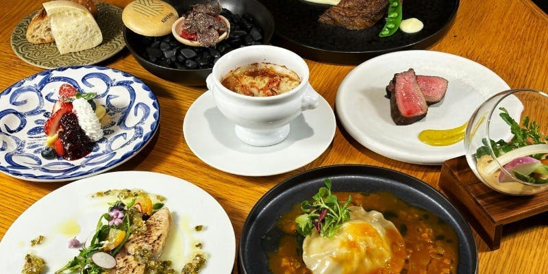 【Chef Shimotai 春のシグネチャーコース】旬の食材でシェフが腕に縒りをかけた全9品。