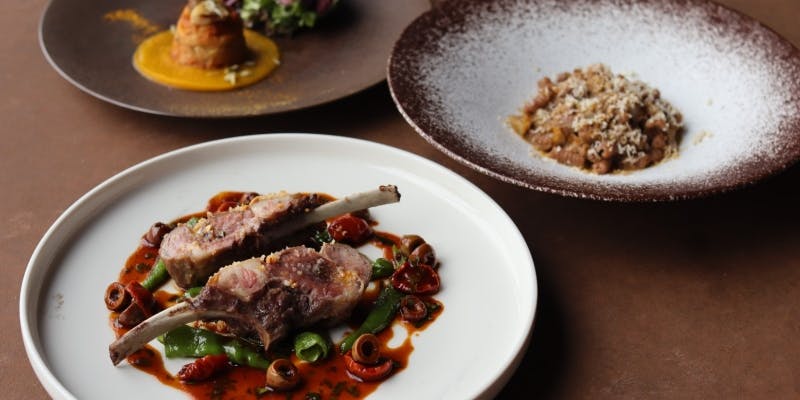 【Coltivare】前菜・パスタ ・選べるメイン・デザート含む全4品＋乾杯スパークリングワイン