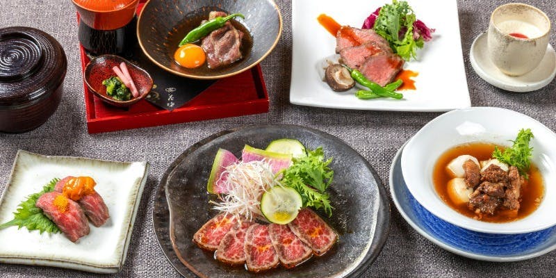 銀座でA5松阪「Gyu」tiful（ギューティフル）！牛づくし！＋シャンパン含む2時間飲み放題付（一休限定）