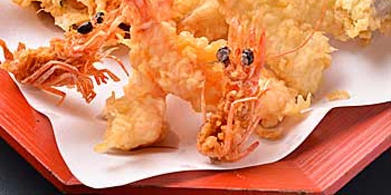 【特上天麩羅コース】巻き海老、鮮魚と野菜、かきあげの天ぷら等（個室確約）