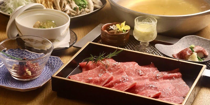 【楓 かえで】自慢の神戸牛をお得に堪能出来る「出汁しゃぶ会席」