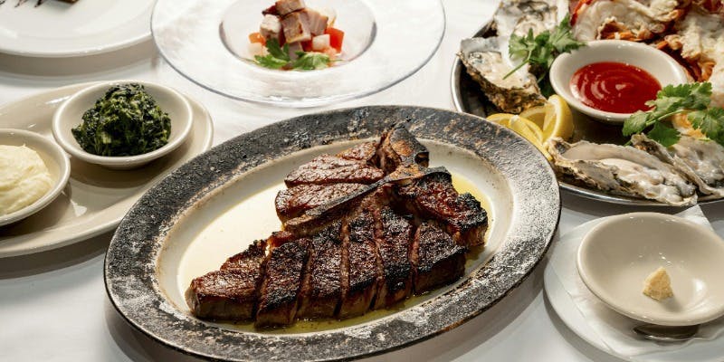 【ポーターハウスステーキコース】＋シャンパン付きフリーフロー