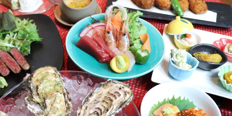 牡蠣と美食素材の饗宴 Ikkoku極コース 全8品