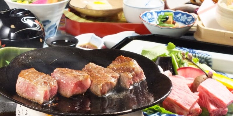 【京都牛ステーキ懐石（ロース）】京都牛ステーキ120g、八寸、お造りなど全8品（個室確約）