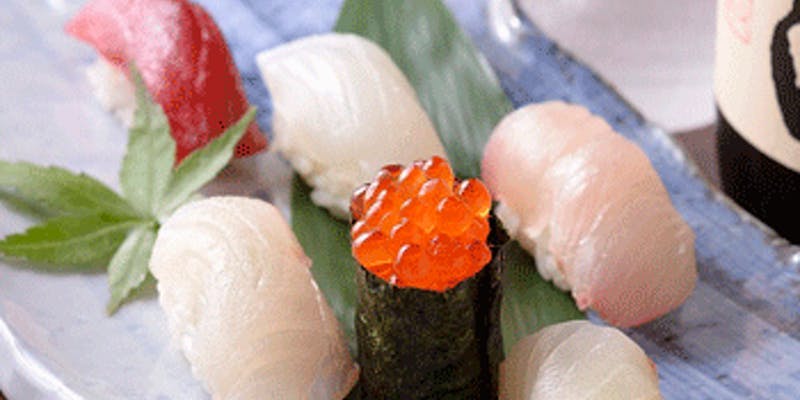 【寿司コース】先付、握り、焼物など全8品＋120分飲み放題