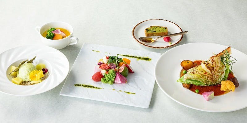 【レストランゾーン】東京野菜が主役の”ベジフルランチコース” 全5品