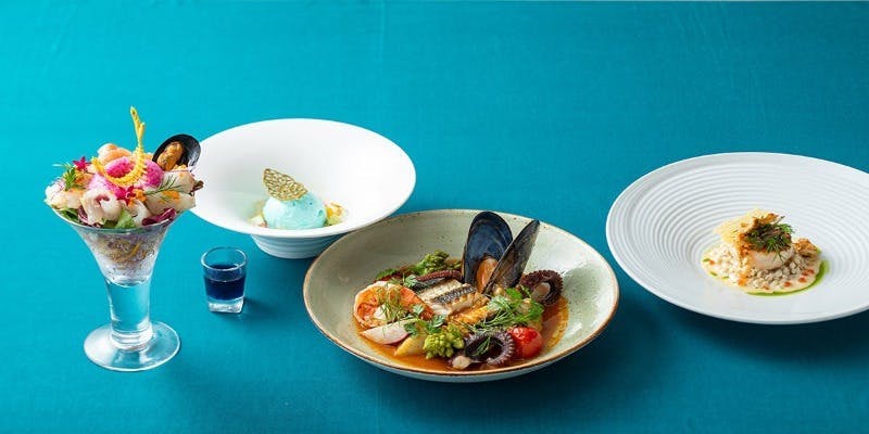 女川 海の恵みコース　全4品＋乾杯スパークリングカクテル付き（8/1～9/30）