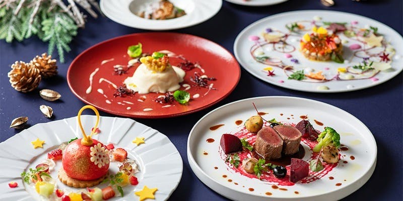 【Xmas2025】クリスマスディナー 全6品＋窓側確約・ドリンク3杯付き（12/20～12/23）